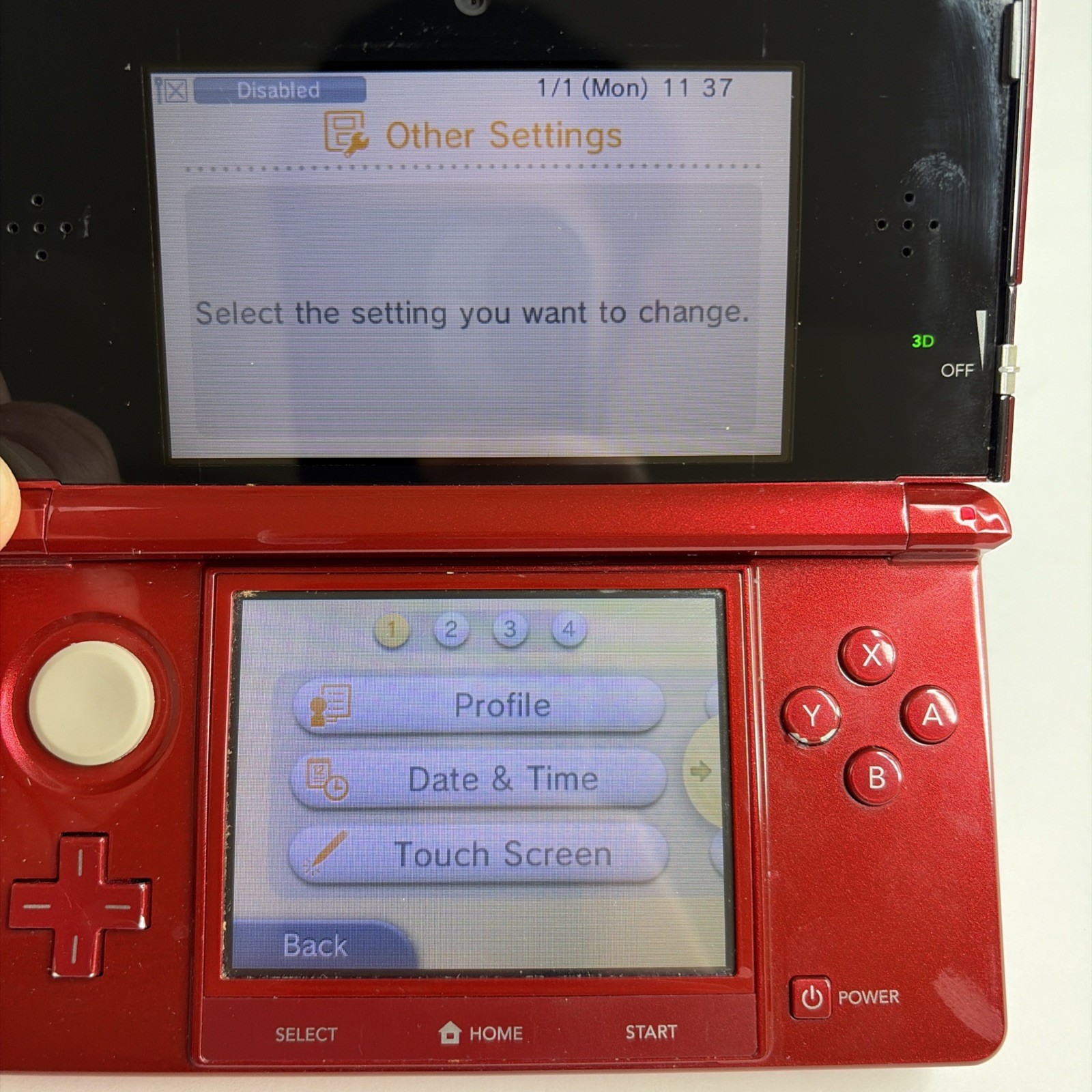 Nintendo 3DS System – Red Region USA, Charger US Model