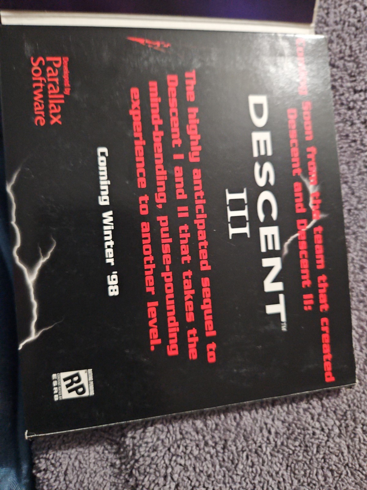 Descent I 1 & II 2: The Definitive Collection (Windows PC 1997) No Manual 3-Disc