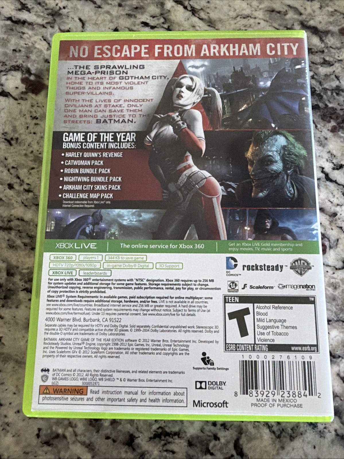 Batman Arkham City Game of the Year Edition Xbox 360 CIB 2 Disc Tested