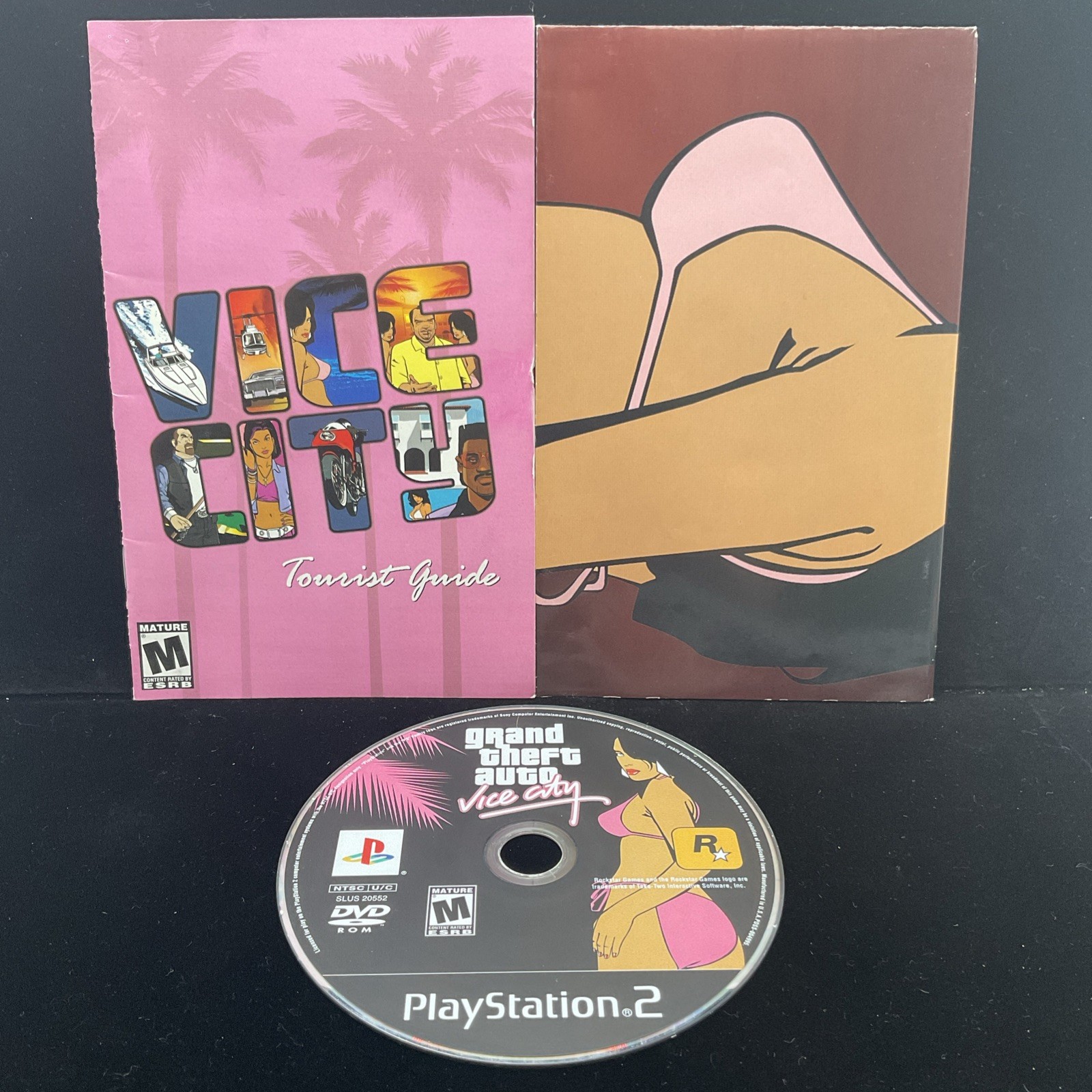 Grand Theft Auto: Vice City (PS2) Tested & CIB+ w/Map Clean 1 YR Warranty Mint