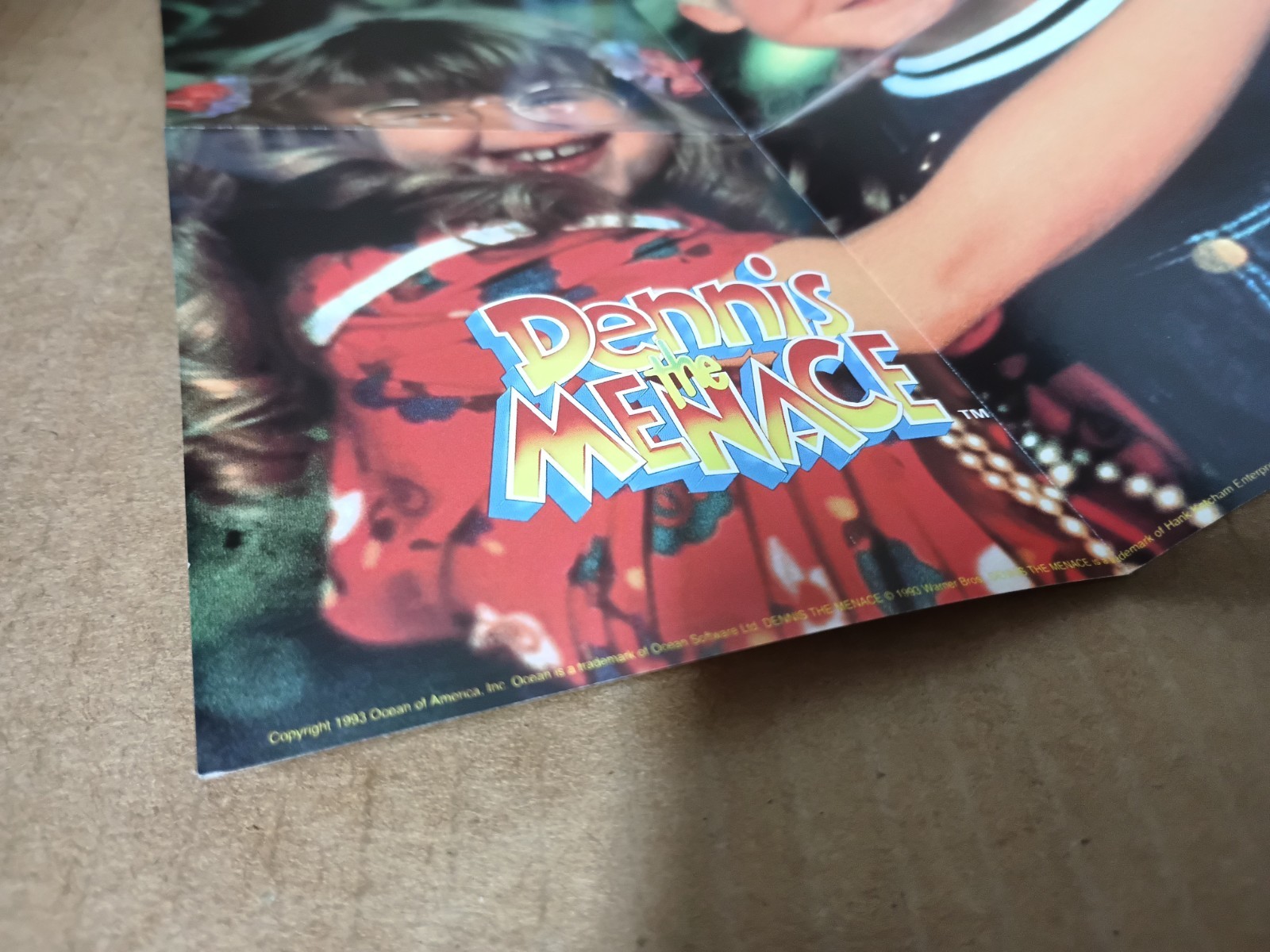 Dennis the Menace Instruction Manual and Poster for Nintendo Gameboy OCE-DMG-YD