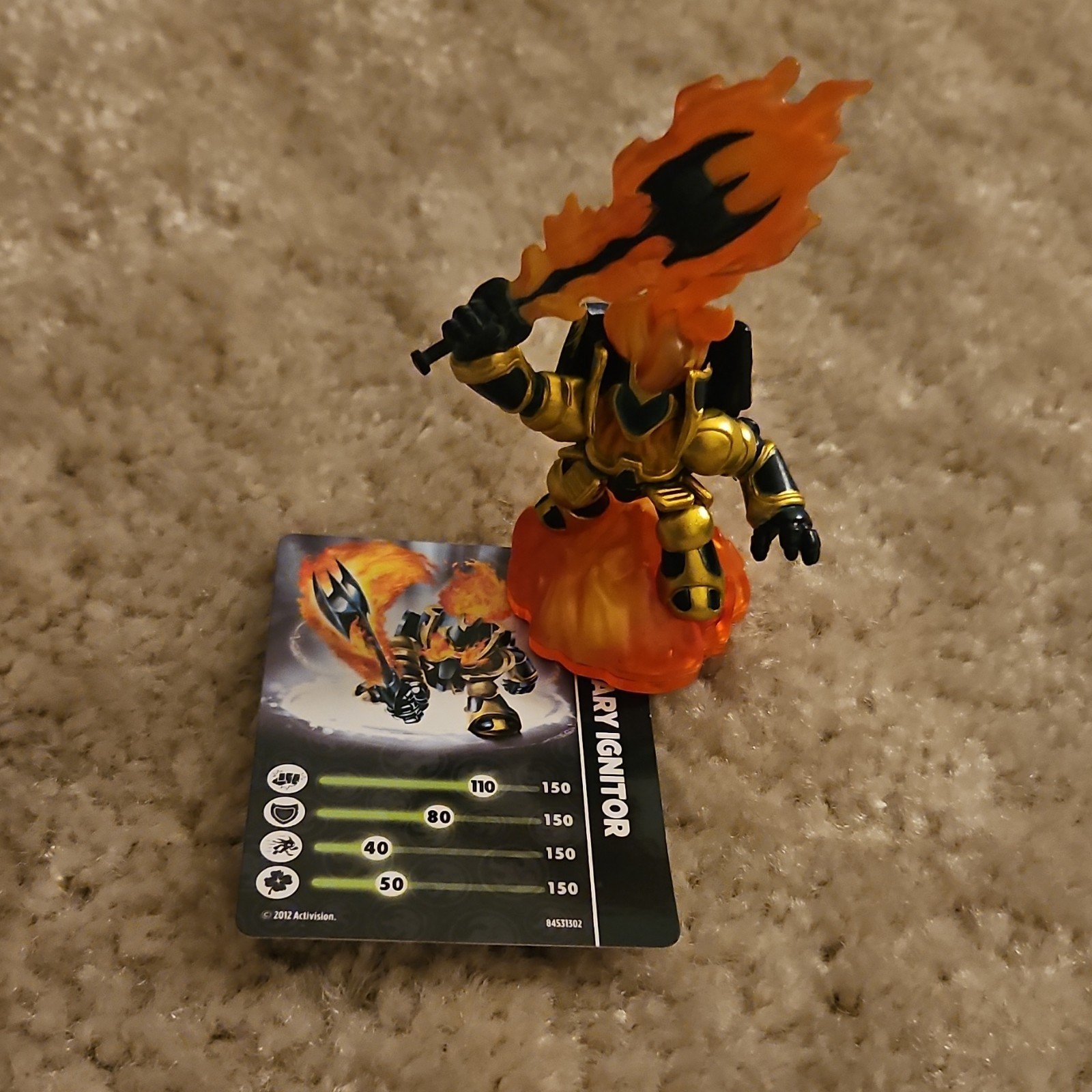 Activision Skylanders Giants Legendary Ignitor Character Figure with Card
