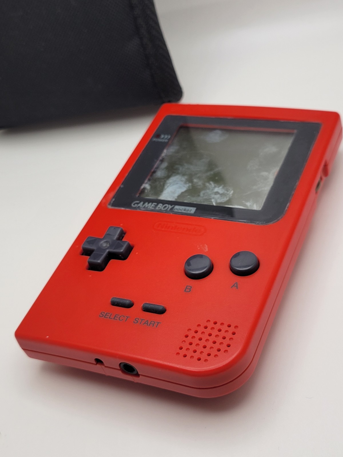 AS IS-Game Boy Pocket Console (MGB-001 / Red) GameBoy – With Case – Read