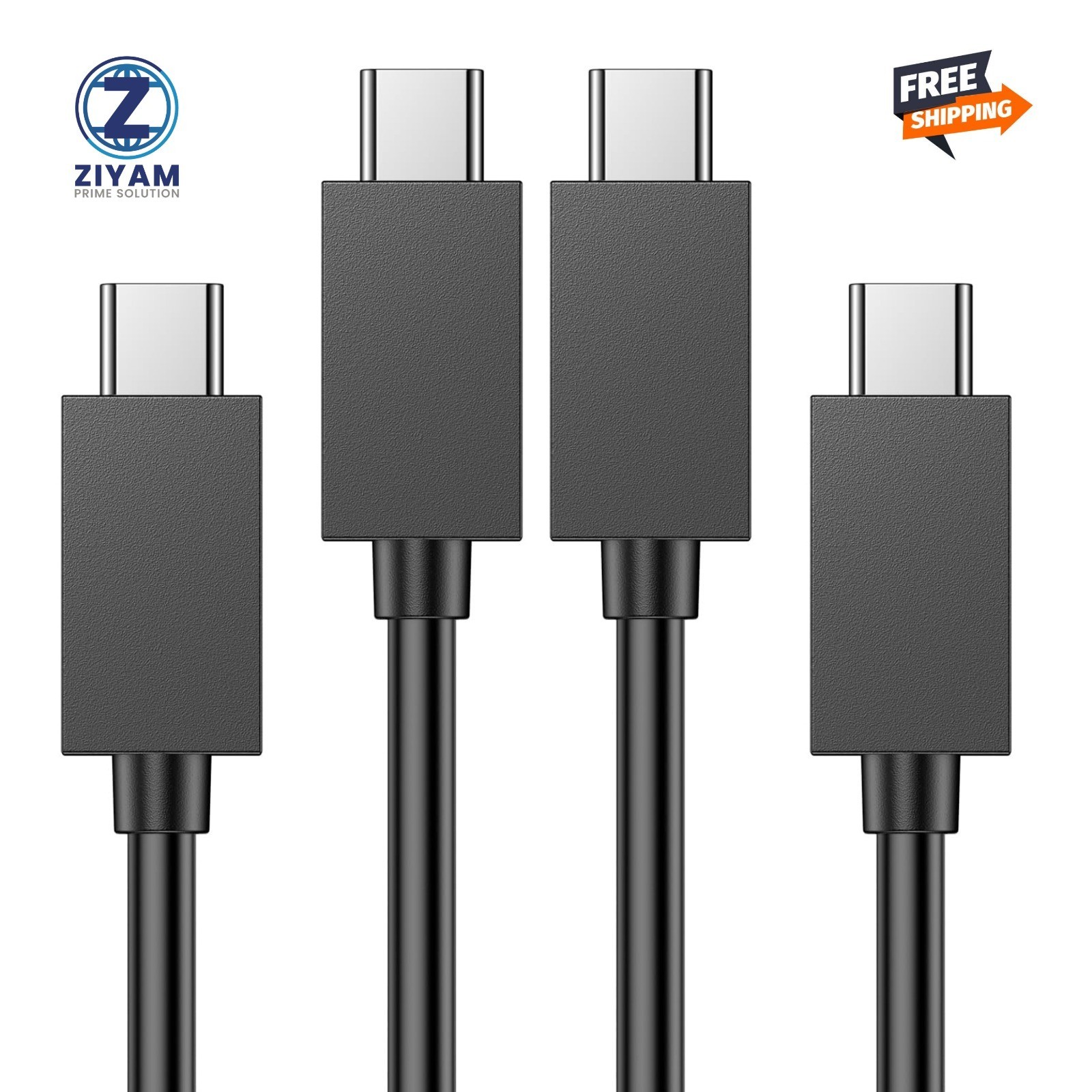 PS5 Controller Charger – 2 Pack 5FT OEM Original 3A Fast Charging Cable USB C to