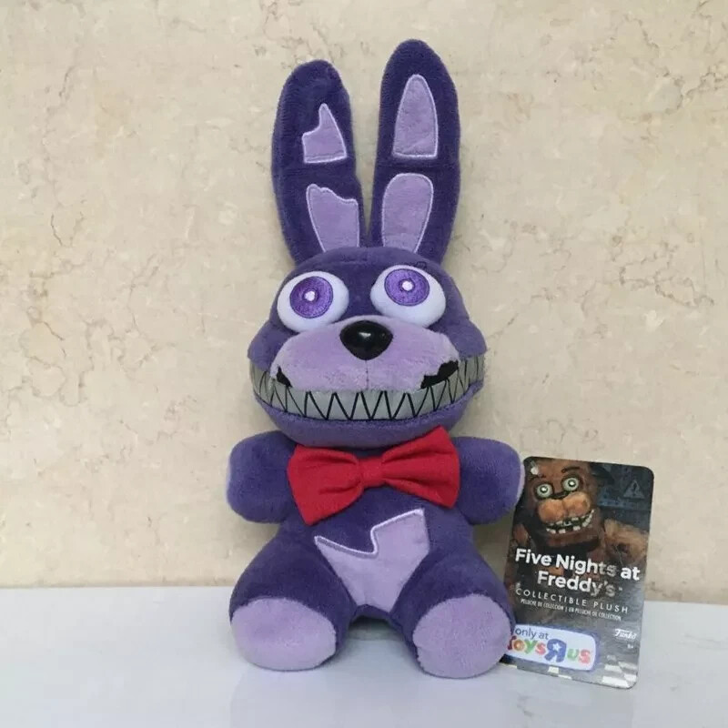 6″ FNAF FIVE NIGHTS AT FREDDY’S NIGHTMARE BONNIE PLUSH TOY kids gift doll