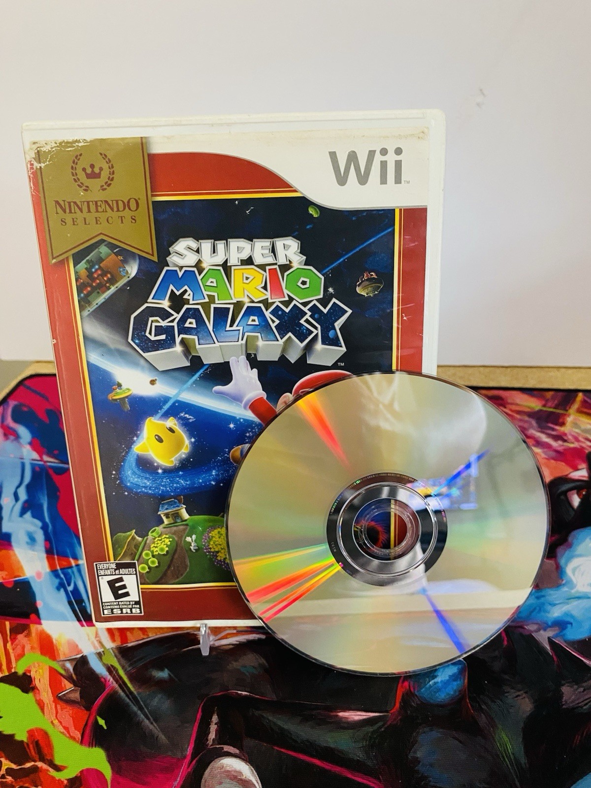 Resurfaced! Super Mario Galaxy (Nintendo Wii, 2007) Has Inserts No Manual Tested