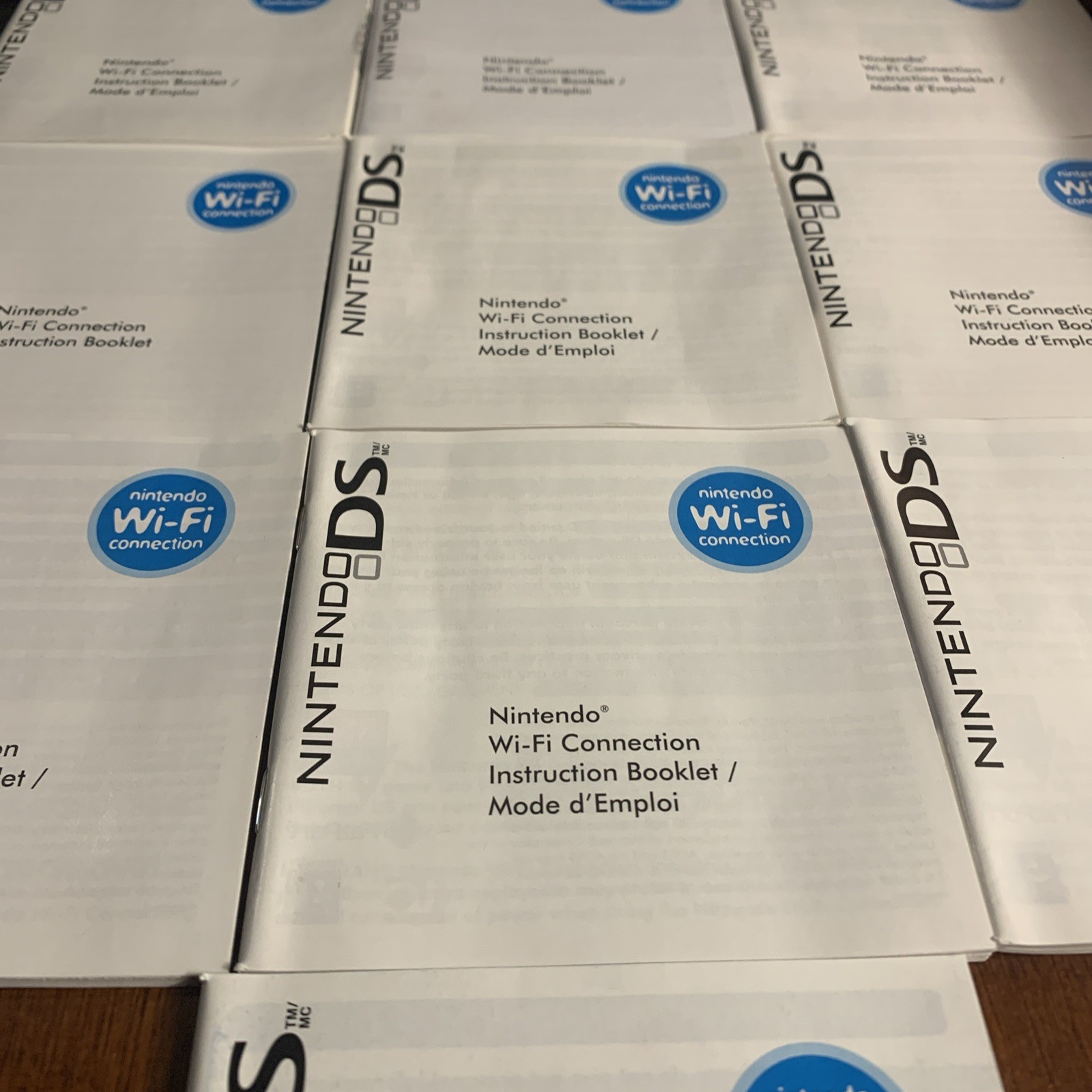 Bulk Lot of 10 / Nintendo DS ONLY / Wi-Fi Instruction Booklets / Thick