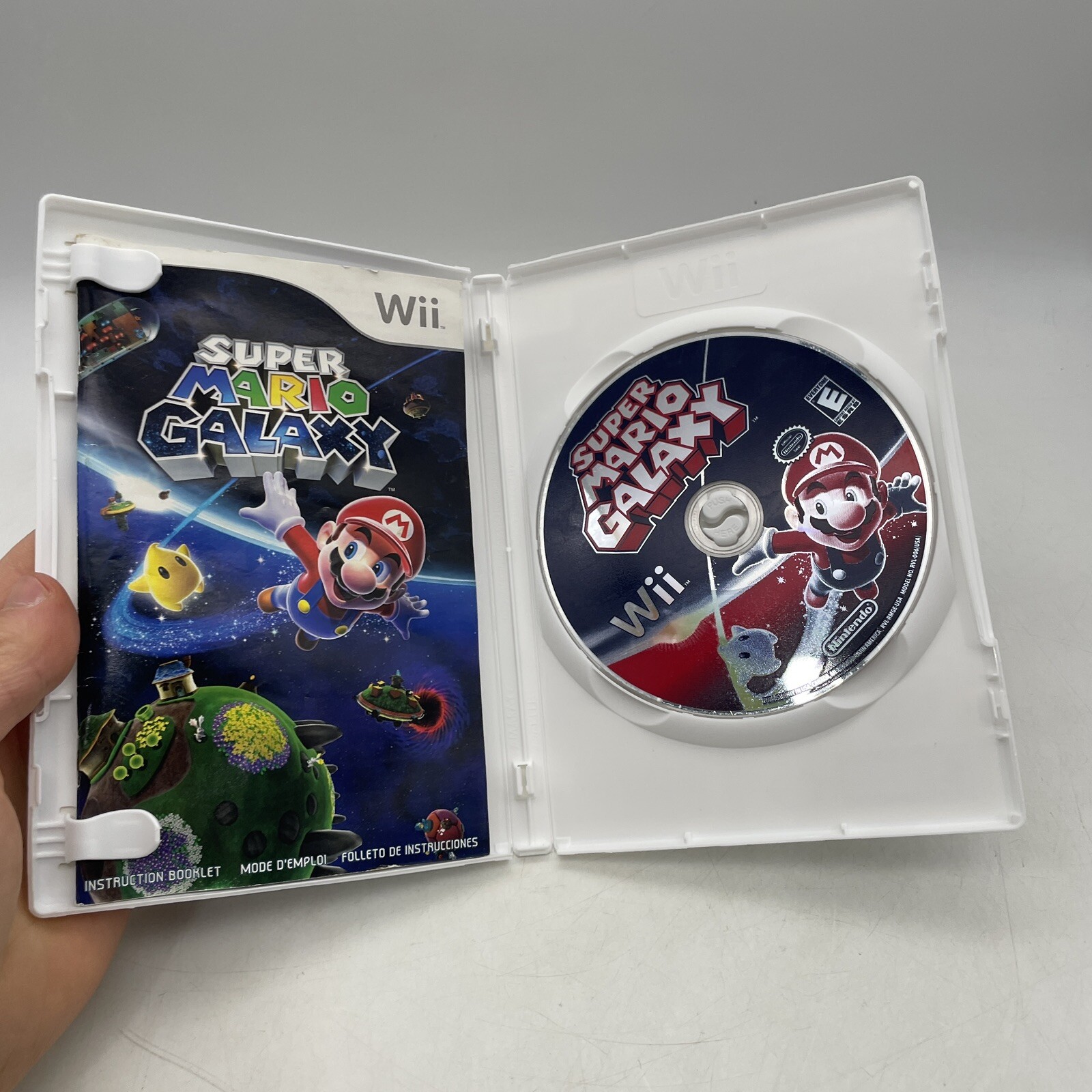 Super Mario Galaxy Nintendo Wii Complete W/ Manual CIB Tested Working