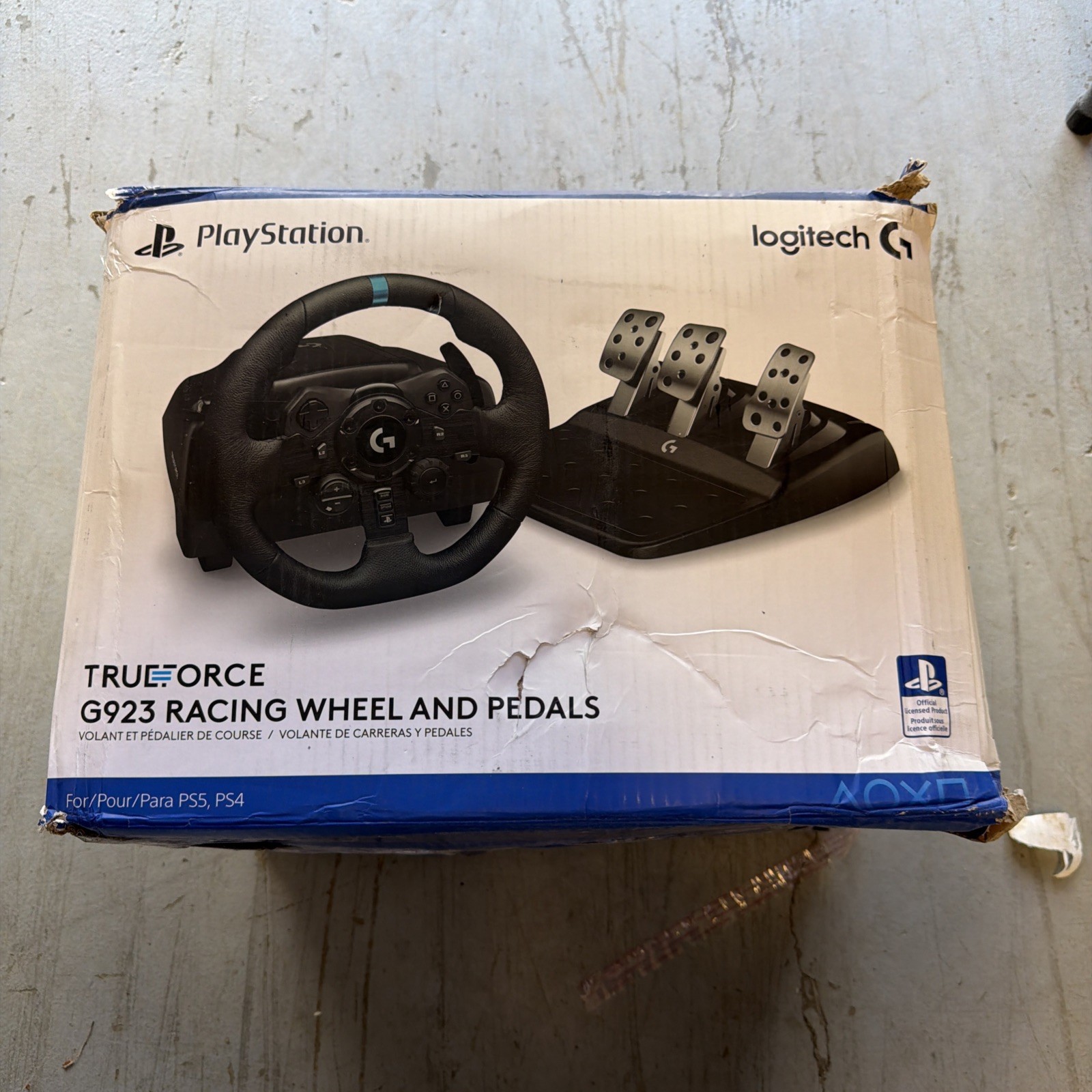 Logitech G923 Racing Wheel and Pedals – Black #6687