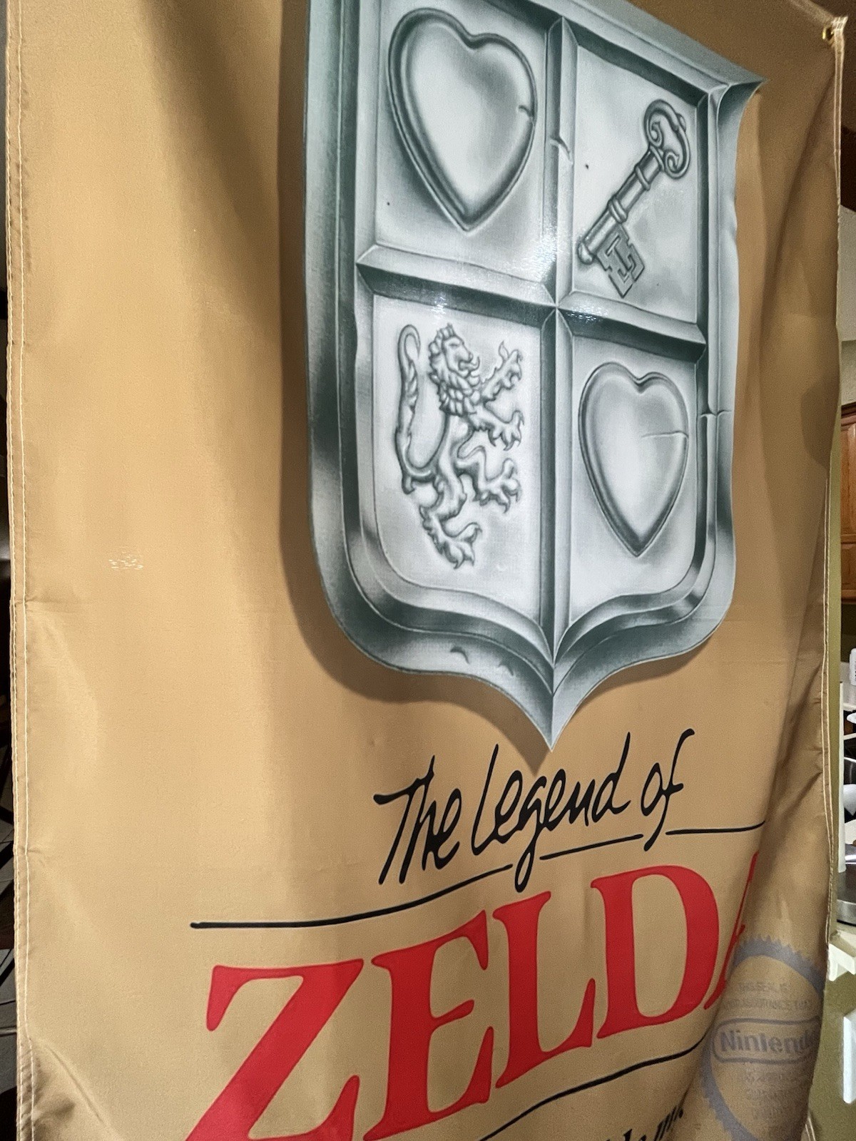Legend of Zelda 5ft Flag Nintendo Entertainment System NES 1989 Banner Poster