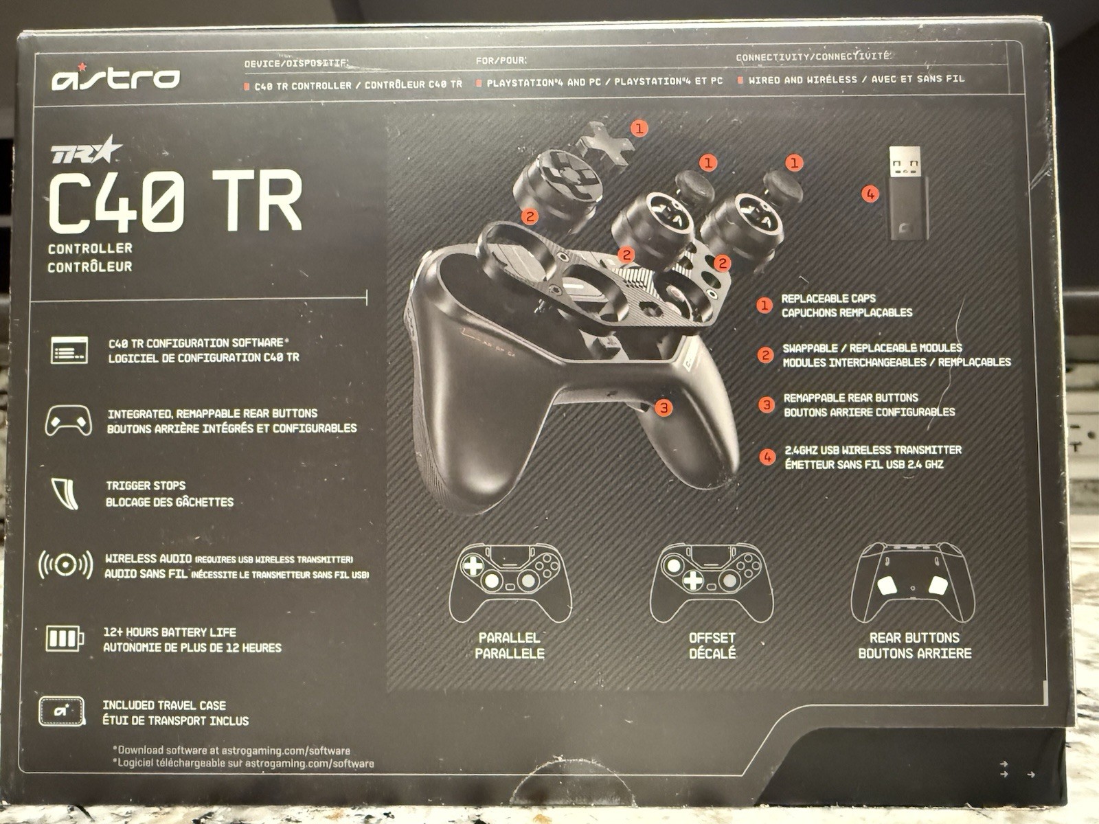 Certified Ref Astro C40 TR Wireless Controller for PC & PlayStation 4 See Images
