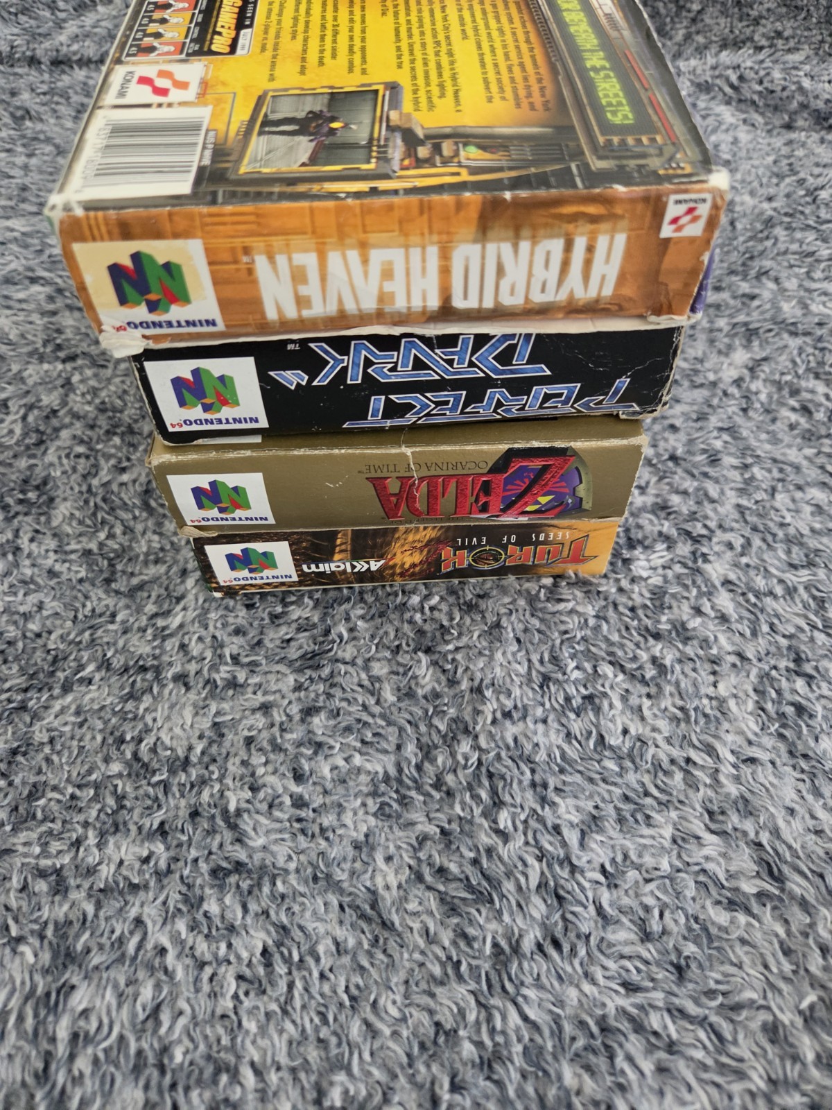 Nintendo 64 Games – Ocarina Of Time / Turok 2 / Hybrid Heaven / Perfect Dark N64