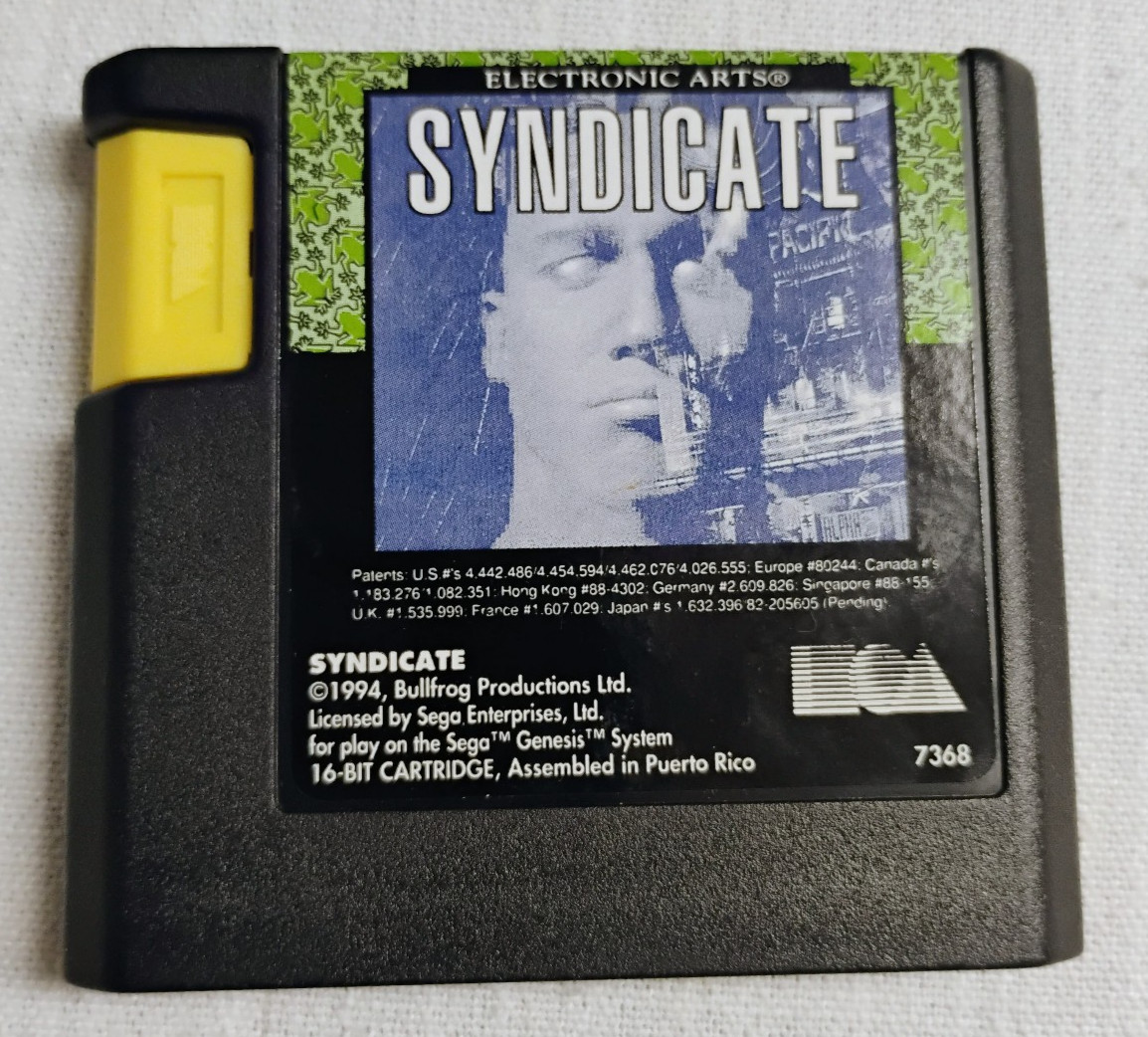 Syndicate (Sega Genesis) (CIB) Tested & Working