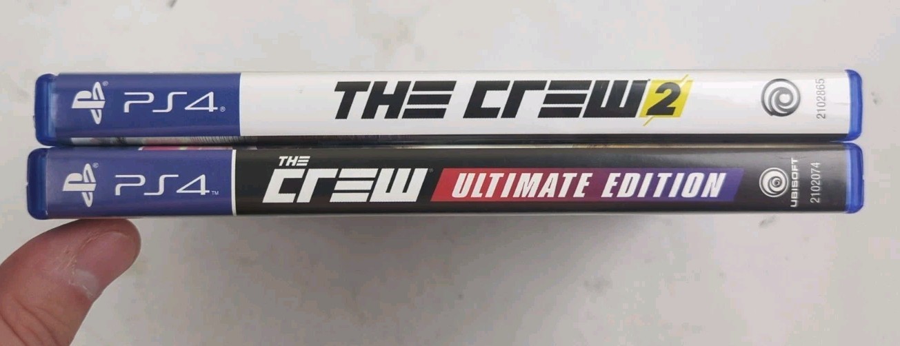 The Crew Ultimate Edition & The Crew 2 PS4 2 Game Car Racing Bundle Lot CIB