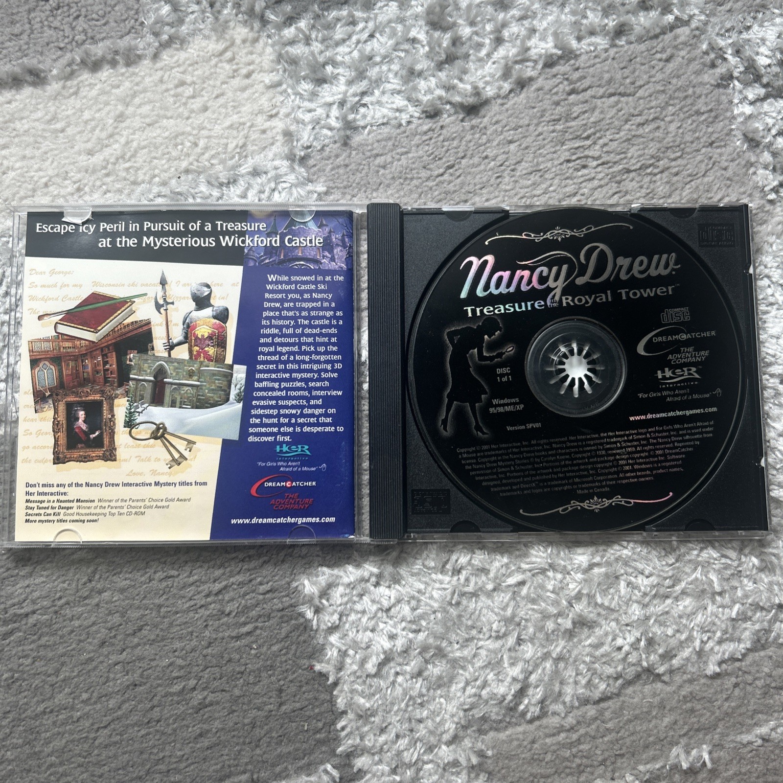 Lot of 2 Nancy Drew 3D Interactive Mystery Windows PC Games Royal Tower Danger