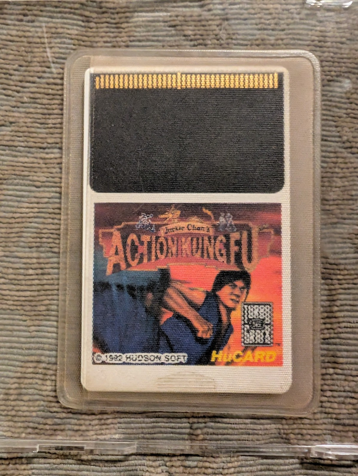 Jackie Chan’s Action Kung Fu Turbo Grafx 16 Cartridge/Case/Manual/Sleeve