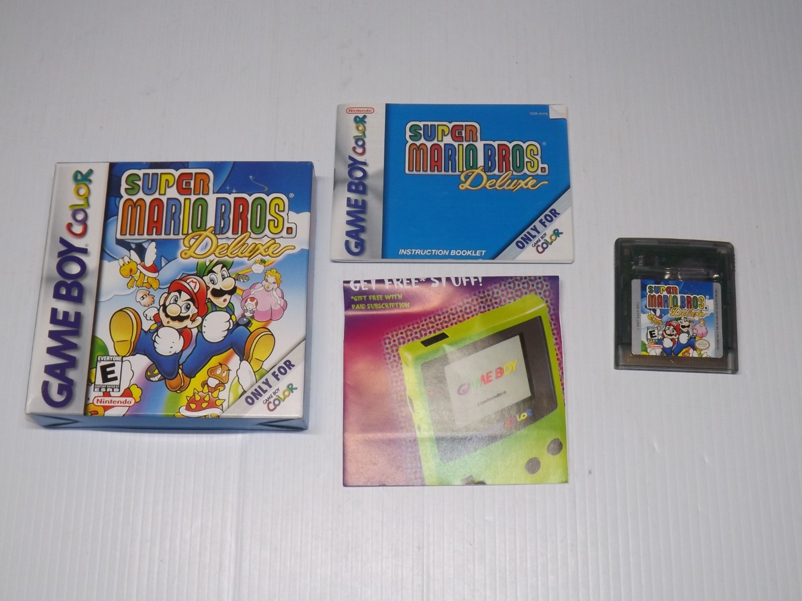 NEW BATTERY! Super Mario Bros. Deluxe – COMPLETE BOX – NINTENDO Gameboy – 77a