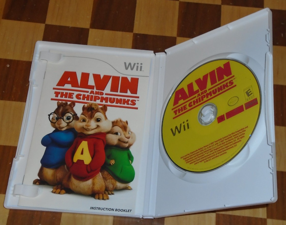 8x Nintendo Wii game: Beatles, Tintin, Barbie, Star Wars, Alvin, Disney Princess