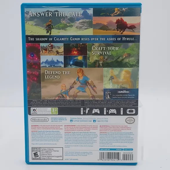 RARE MISPRINT Breath Of The Wild for Wii U