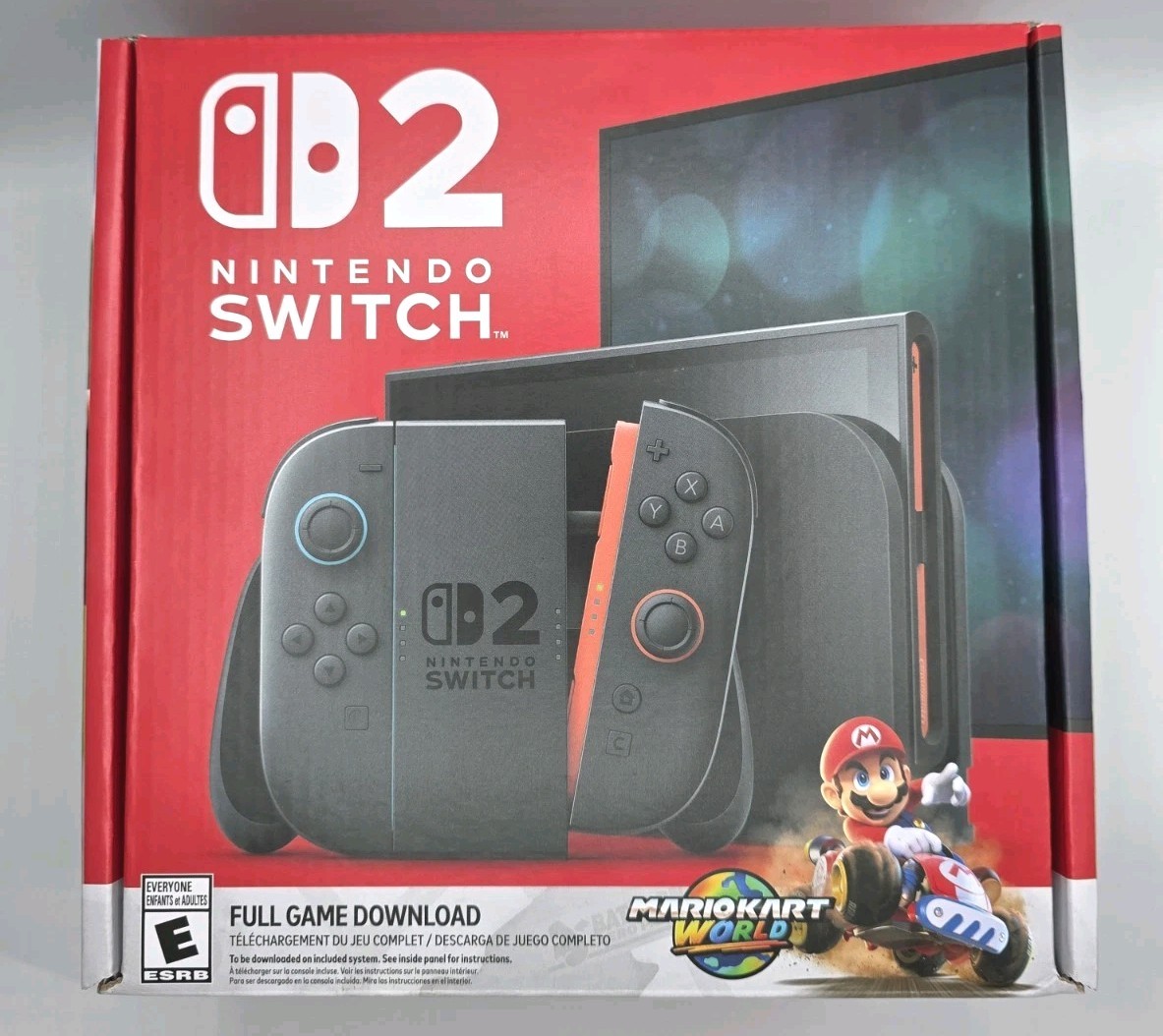 NINTENDO SWITCH 2 Mario Kart World Bundle, Black ORIGINAL NEW SEALED IN HAND