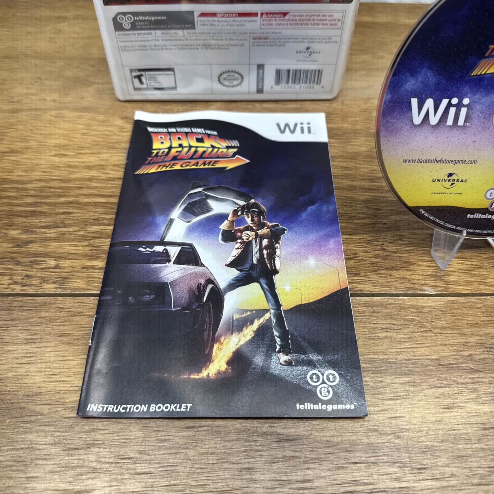 Back To The Future The Game (Nintendo Wii, 2011) CIB Refurbished Tested Free S/H