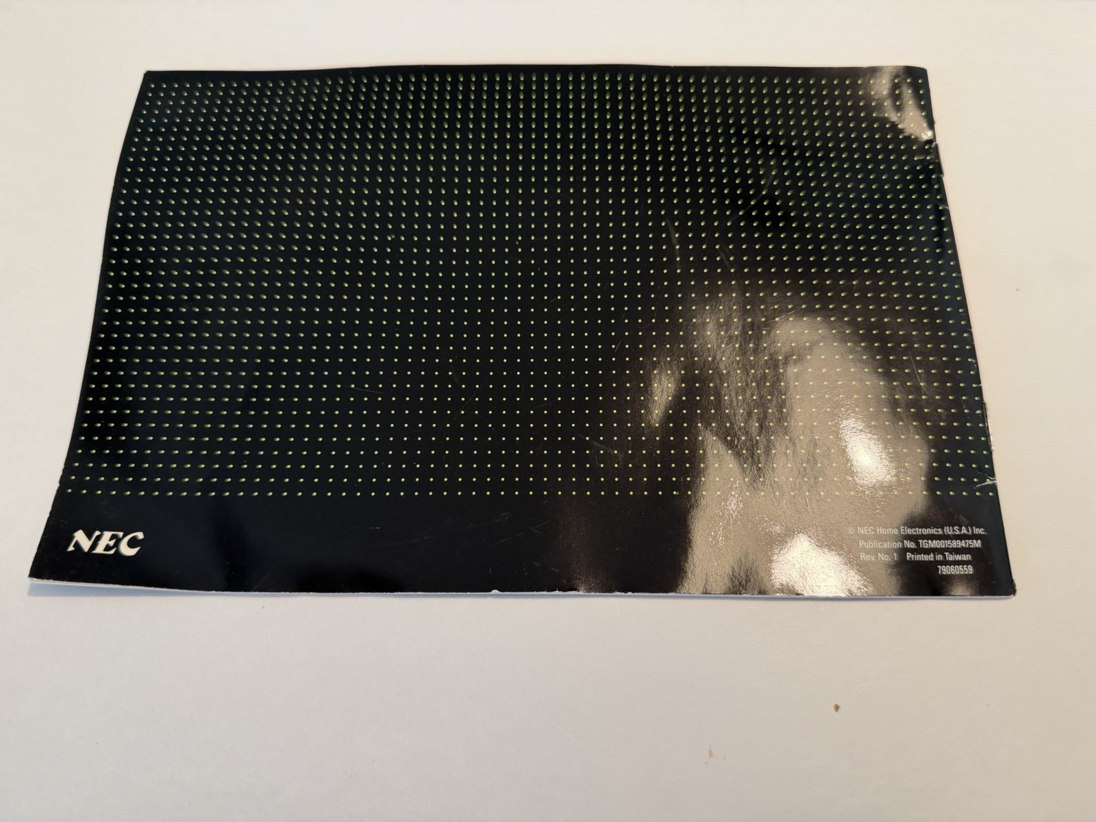 TurboGrafx-16 Black Console w/ TurboPad, Power, RF Switch, Manual – AV issue.