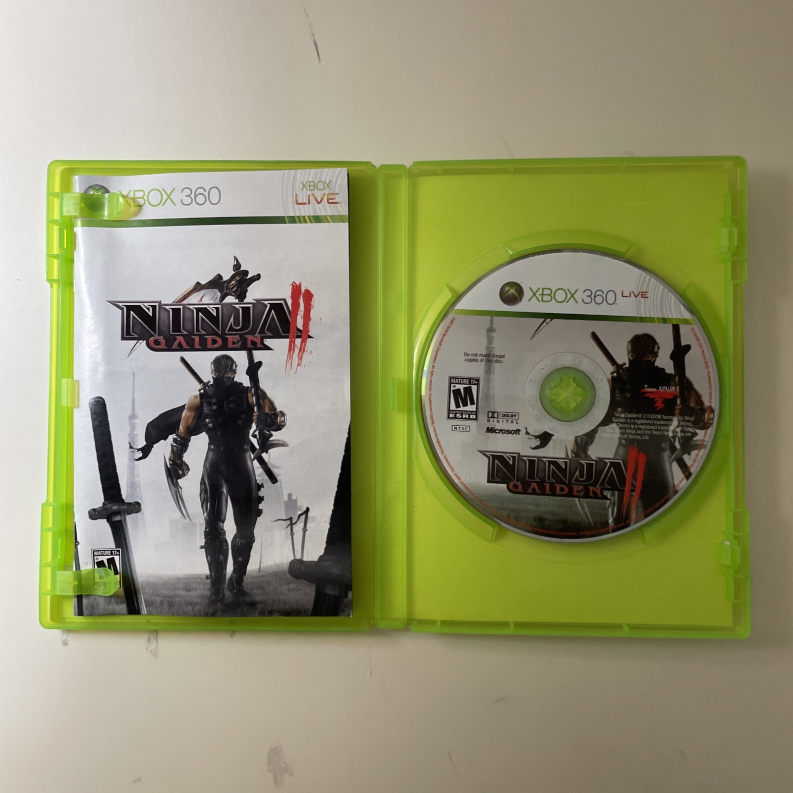 Ninja Gaiden 2 II (Xbox 360, 2008) Complete Tested Working – Free Ship