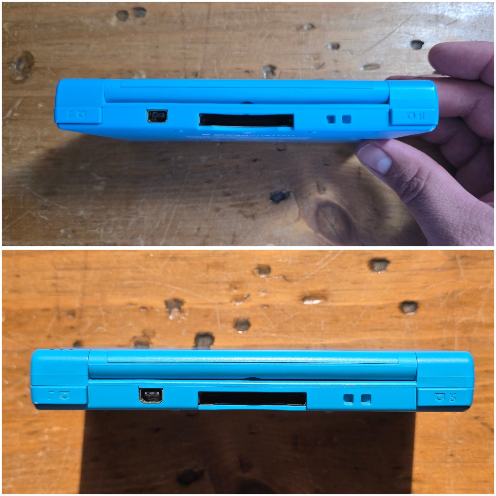 Nintendo DSi TWL.001 Teal Blue Video Game Handheld System W/Charger WORKING