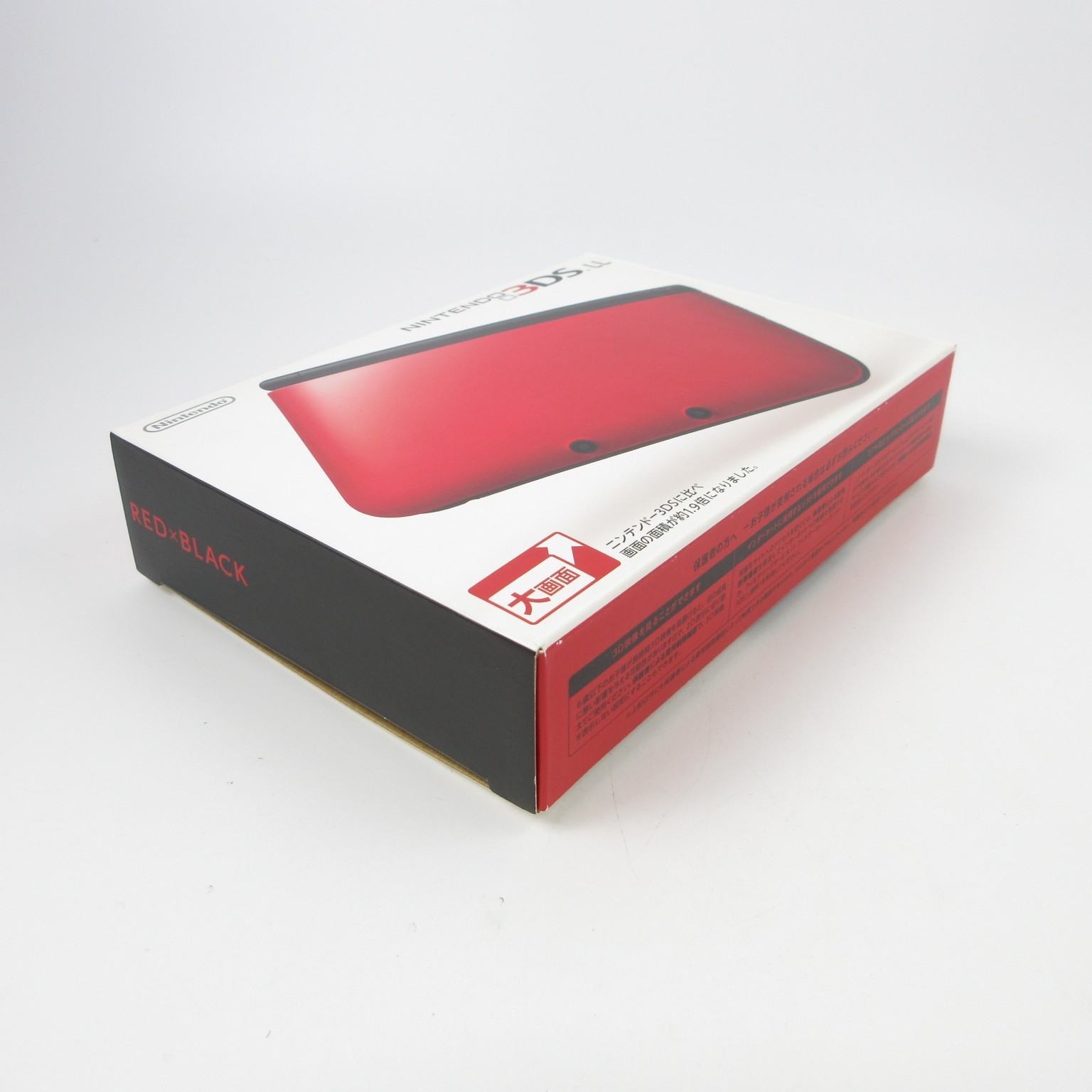 【Excellent】Nintendo 3DS LL XL Red x Black Console Japanese Edition #DEN2/0429/01