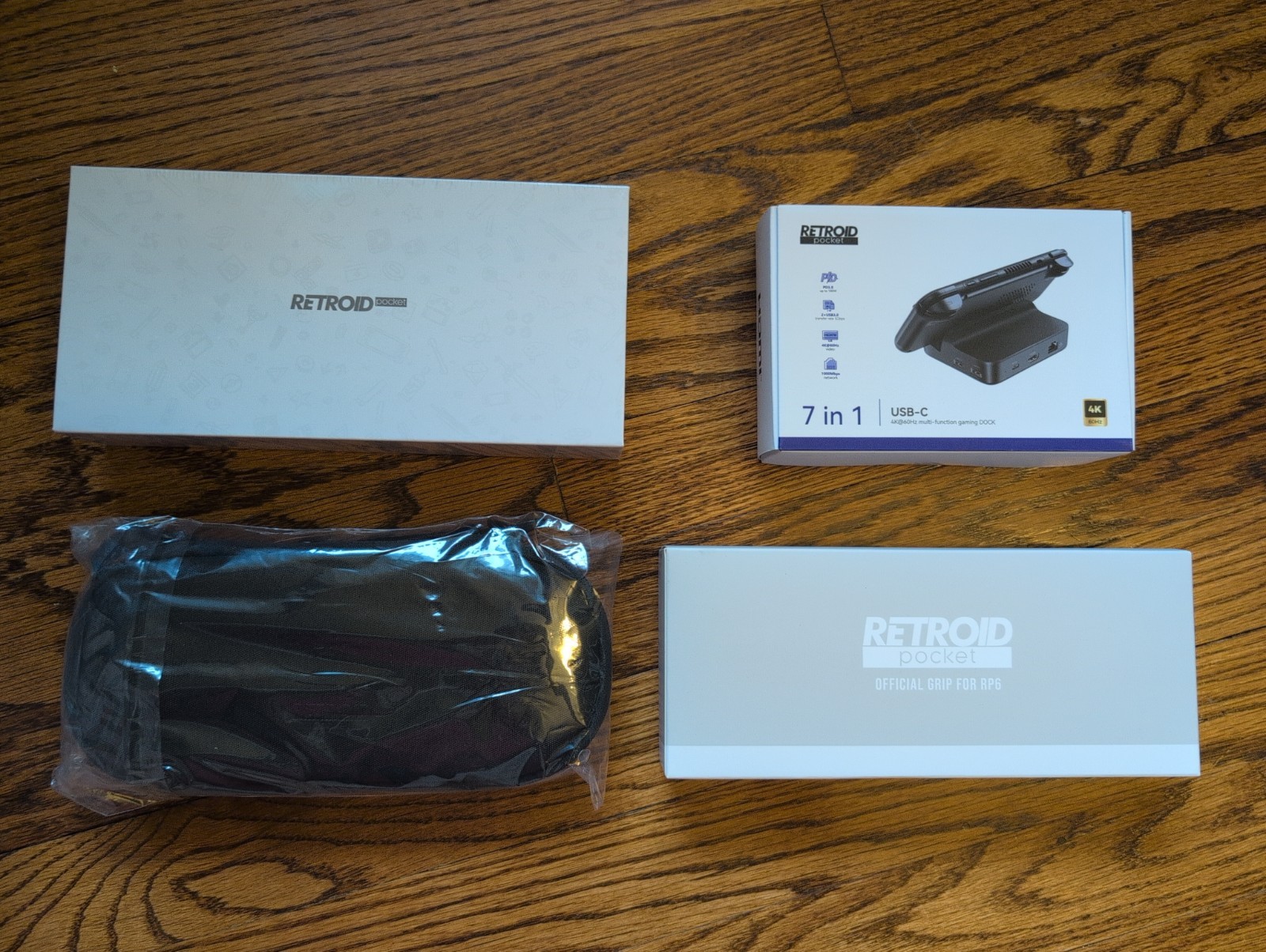 Retroid Pocket 6 12gb Ram Top Stick Black + Dock, Grip, Case – Discontinued Rare