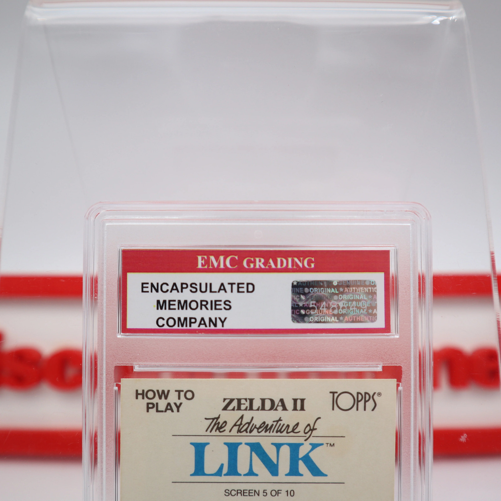 ZELDA ADVENTURE OF LINK – GRADED 10 GEM MINT CARD 1989 TOPPS NINTENDO GAME PACKS