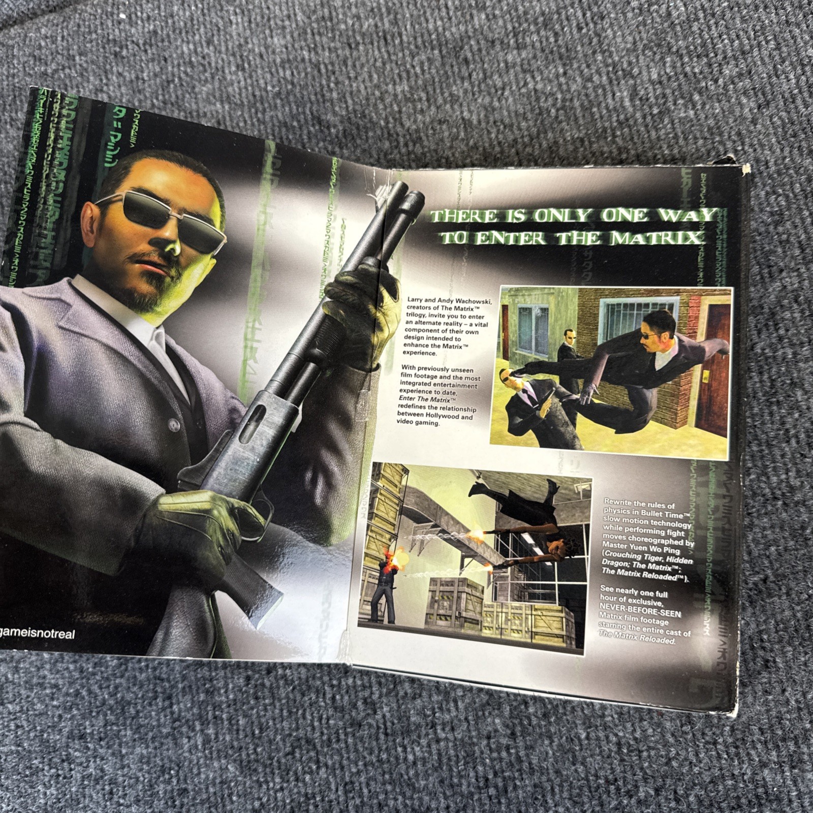 Enter the Matrix PC Game (2003) 4-Disc CD ROM Small Box Atari Complete
