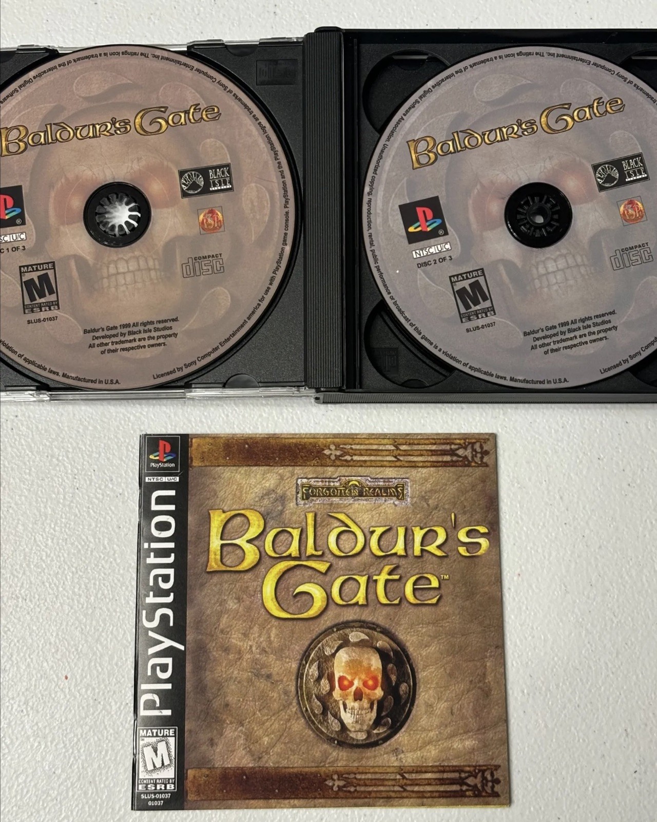 Baldur’s Gate PlayStation 1 Game W/ memory card