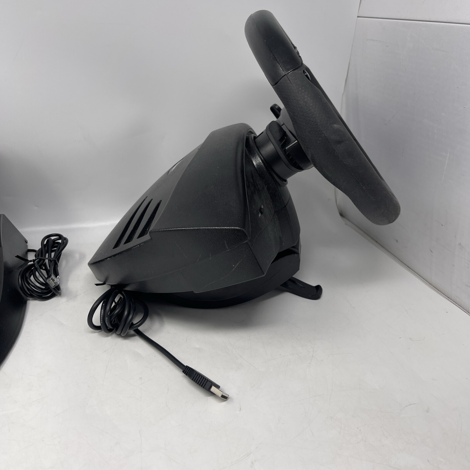 Tested Thrustmaster T80 Playstation PS3 PS4 Racing Steering Wheel Clamp & Pedals