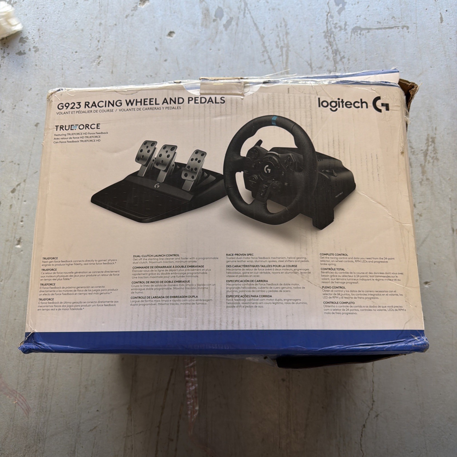 Logitech G923 Racing Wheel and Pedals – Black #6687