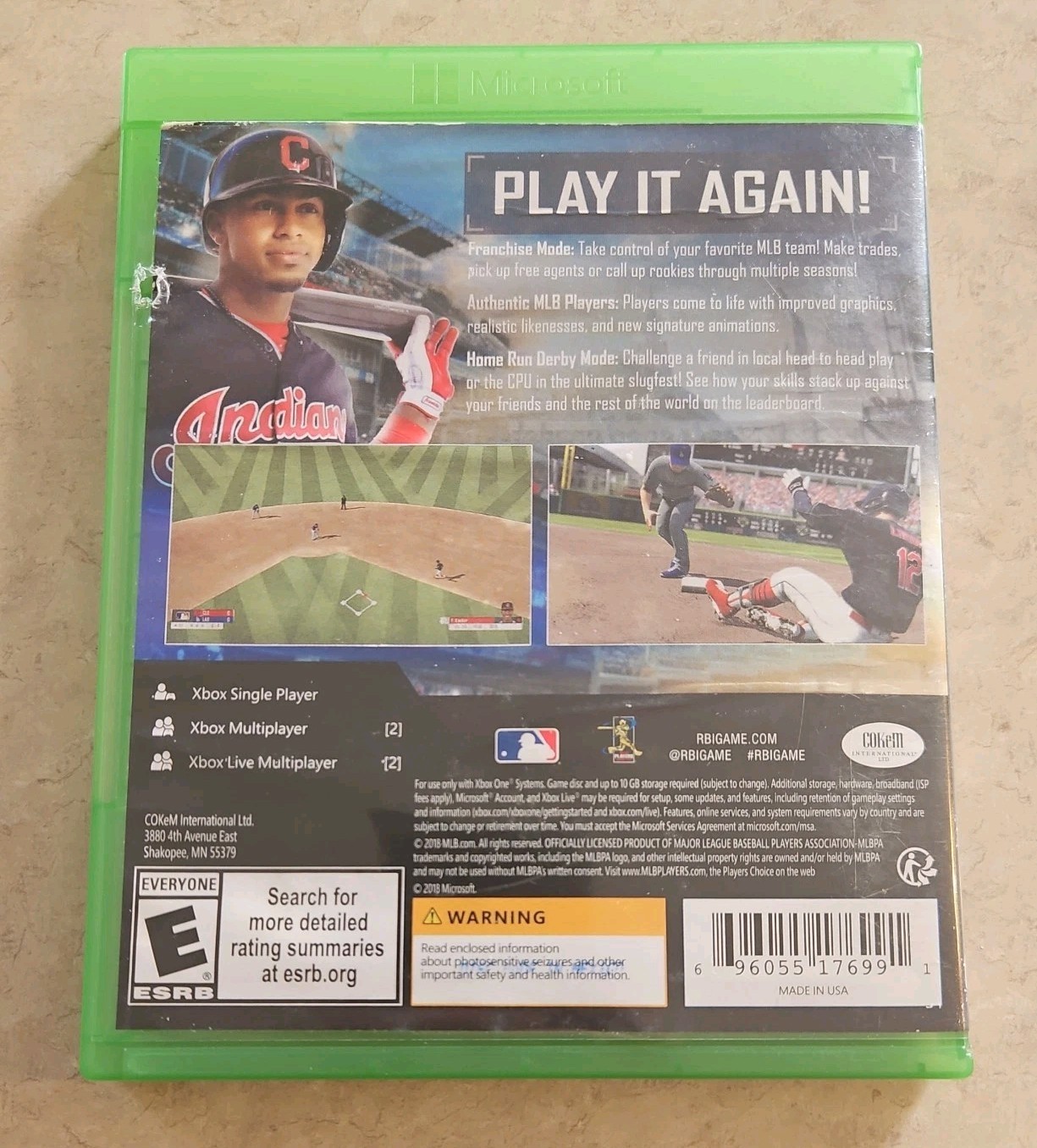 R.B.I. Baseball 18 (Microsoft Xbox One, 2018)