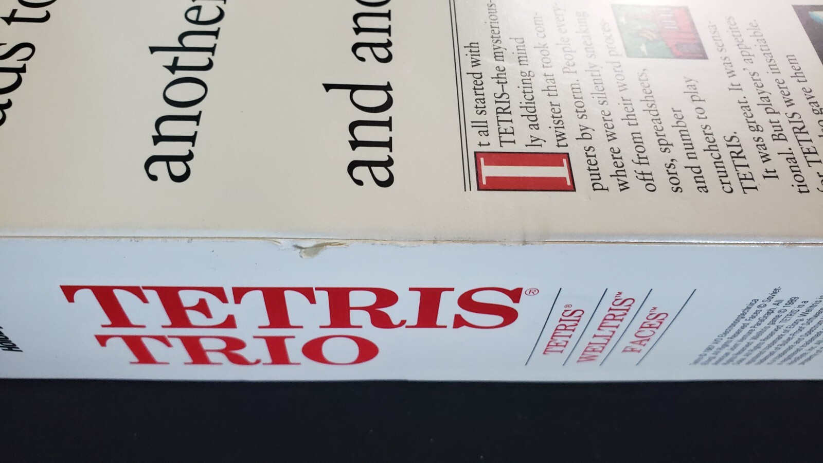 Tetris Trio Spectrum HoloByte IBM PC Video Game Welltris Faces 3.4″ & 5.2 Disks