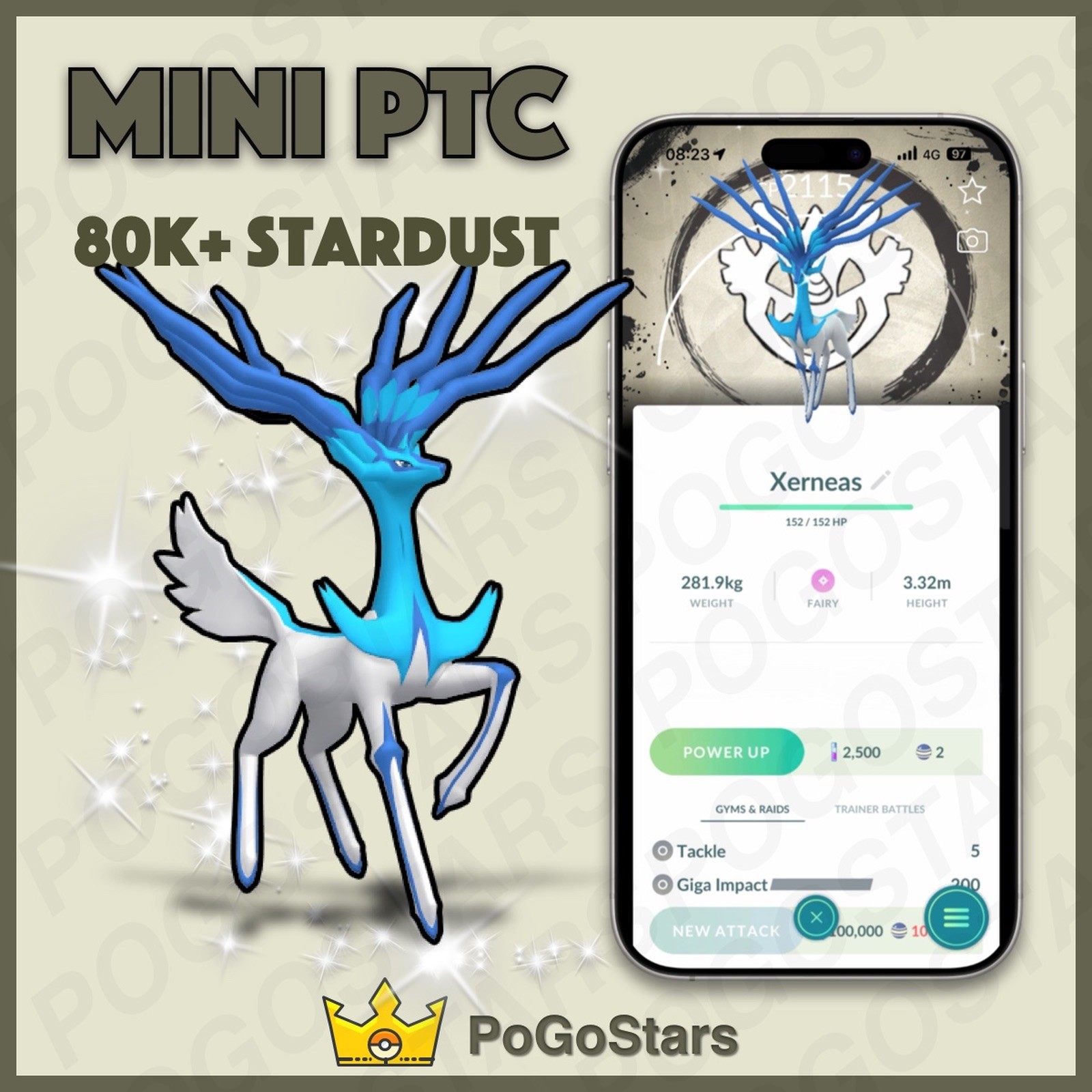 Pokémon PTC Go – Shiny Xerneas – GO Fest 2026✨Special Background✨