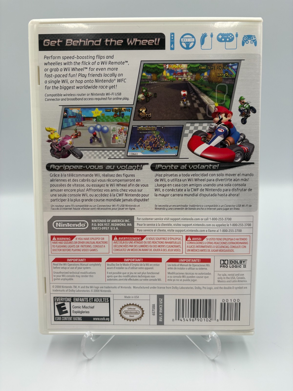 Mario Kart Wii – Nintendo Wii – CIB Complete w/ Manual – Tested Pristine