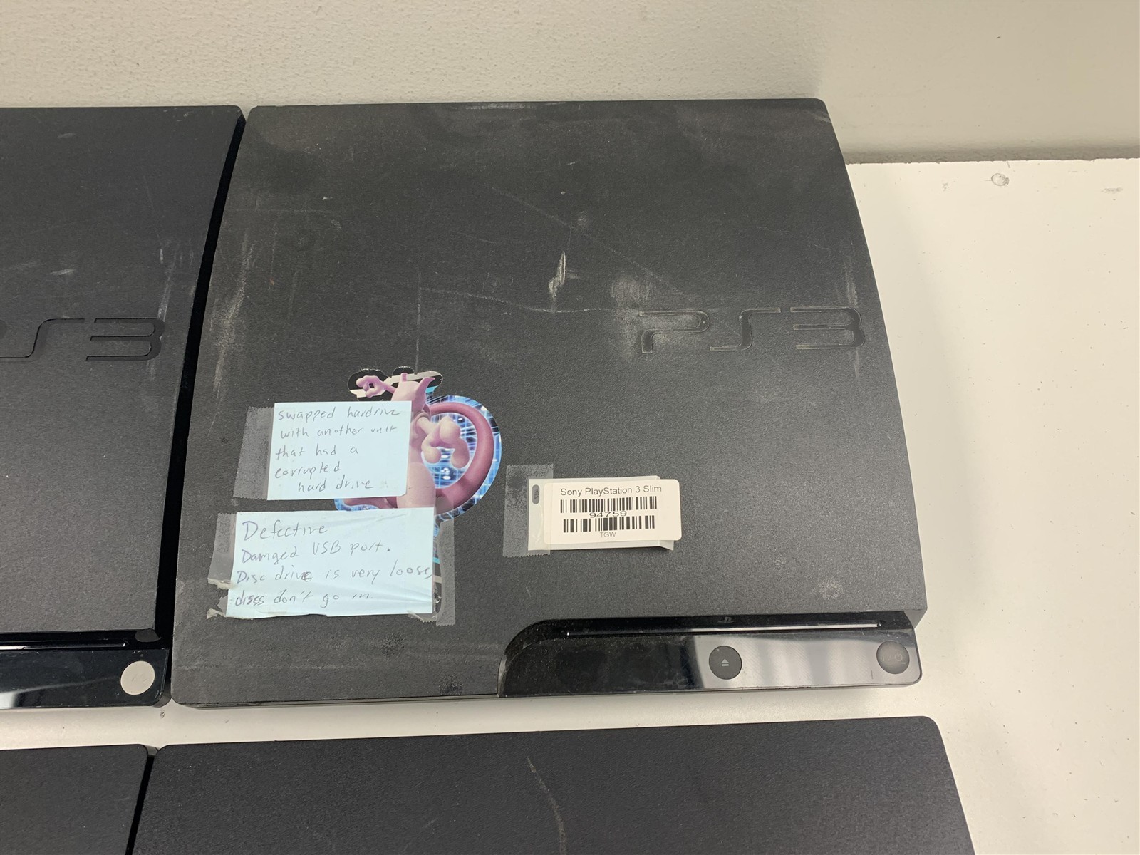 Bulk Lot 6 Sony PS3 Slim Consoles Broken For Parts or Repair Wholesale
