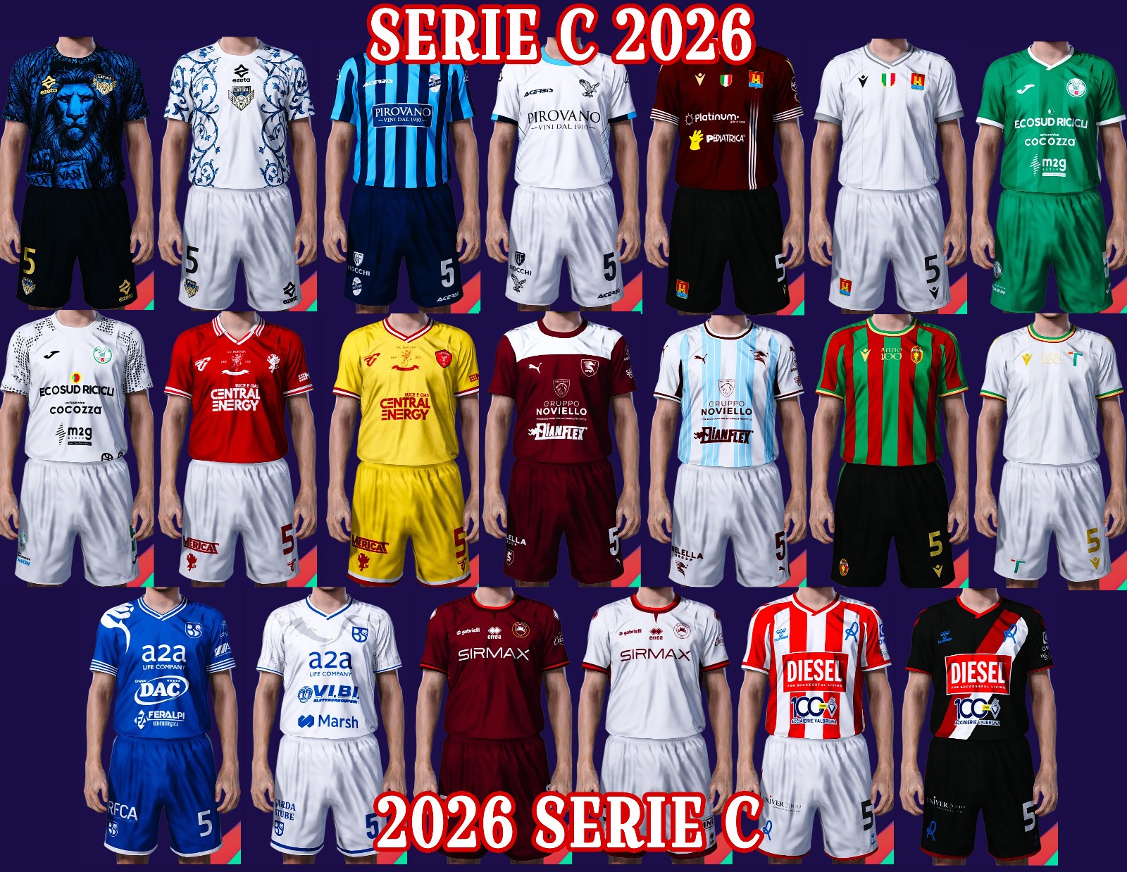 ORIGINAL PATCH – PES 2021 OPTION FILE – AGGIORNAMENTO NUOVA STAGIONE 2024 PS4PS5