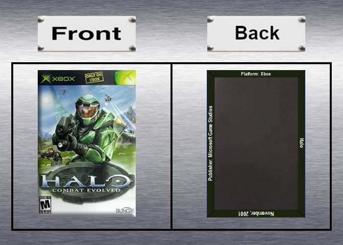 Halo, Halo 2 Video Game Box Art *XBox* High Quality Magnet / Set