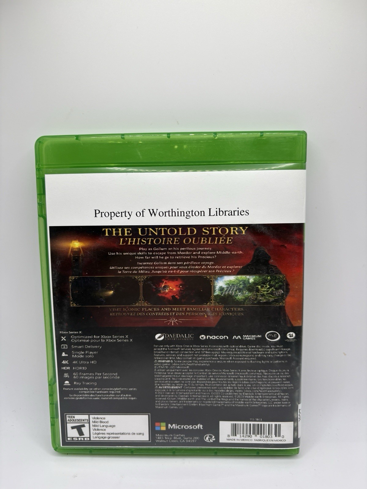 Lord of the Rings Gollum Xbox Series X/Xbox One