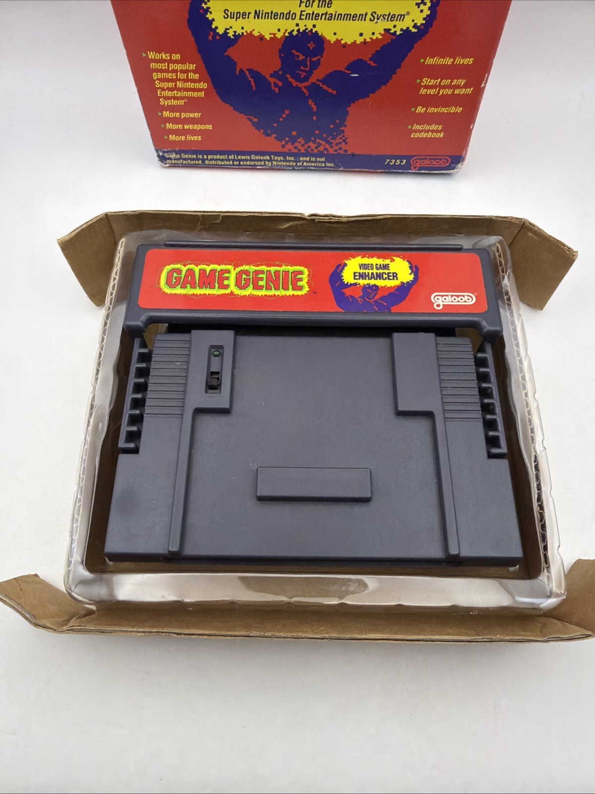 Galoob Game Genie (SNES) BOXED – Authentic 16 Bit Working No Manual