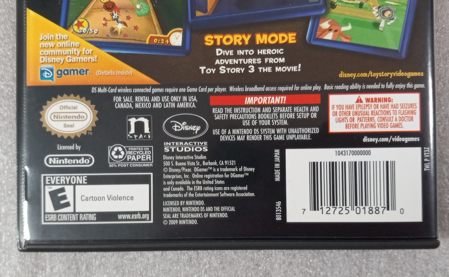 Toy Story 3 To The Rescue Edition Nintendo DS 2009 Complete in Case and Tested