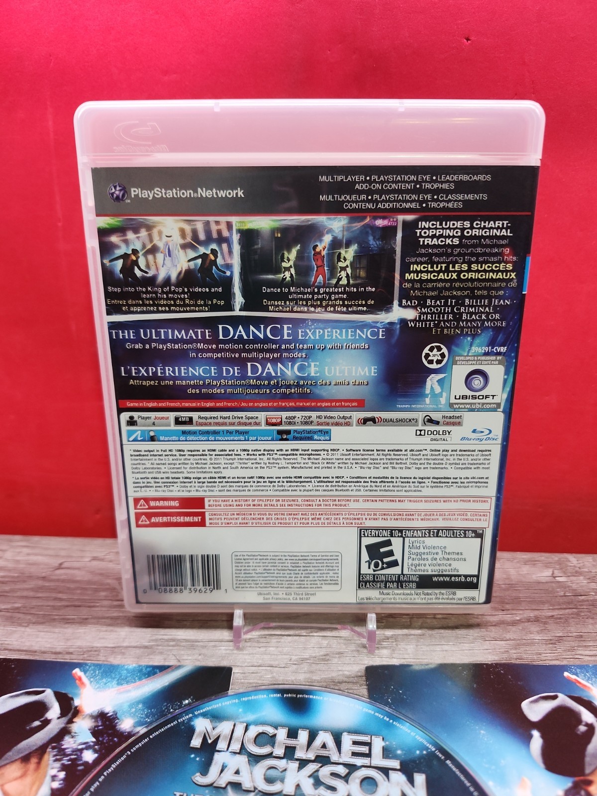 Michael Jackson The Experience PS3 PlayStation 3 – CIB English And French Manual