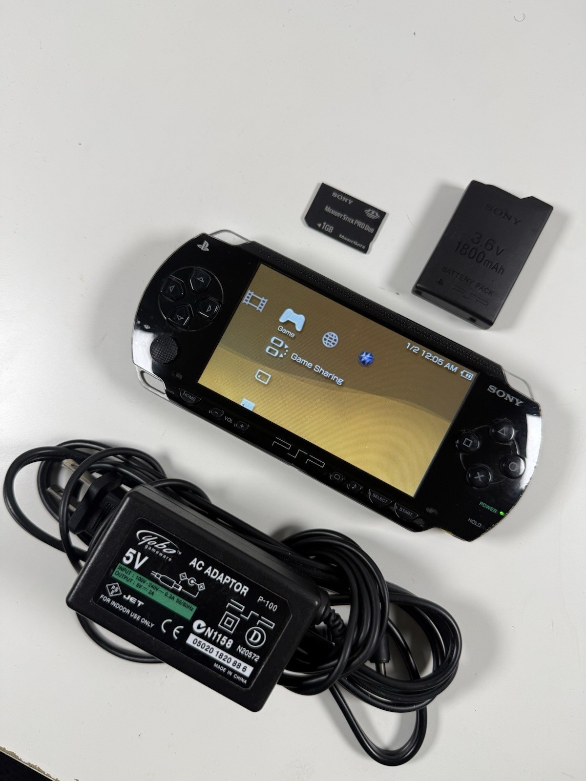 Sony PSP 1000 Black Handheld Console System With Lots Of Games And Charger