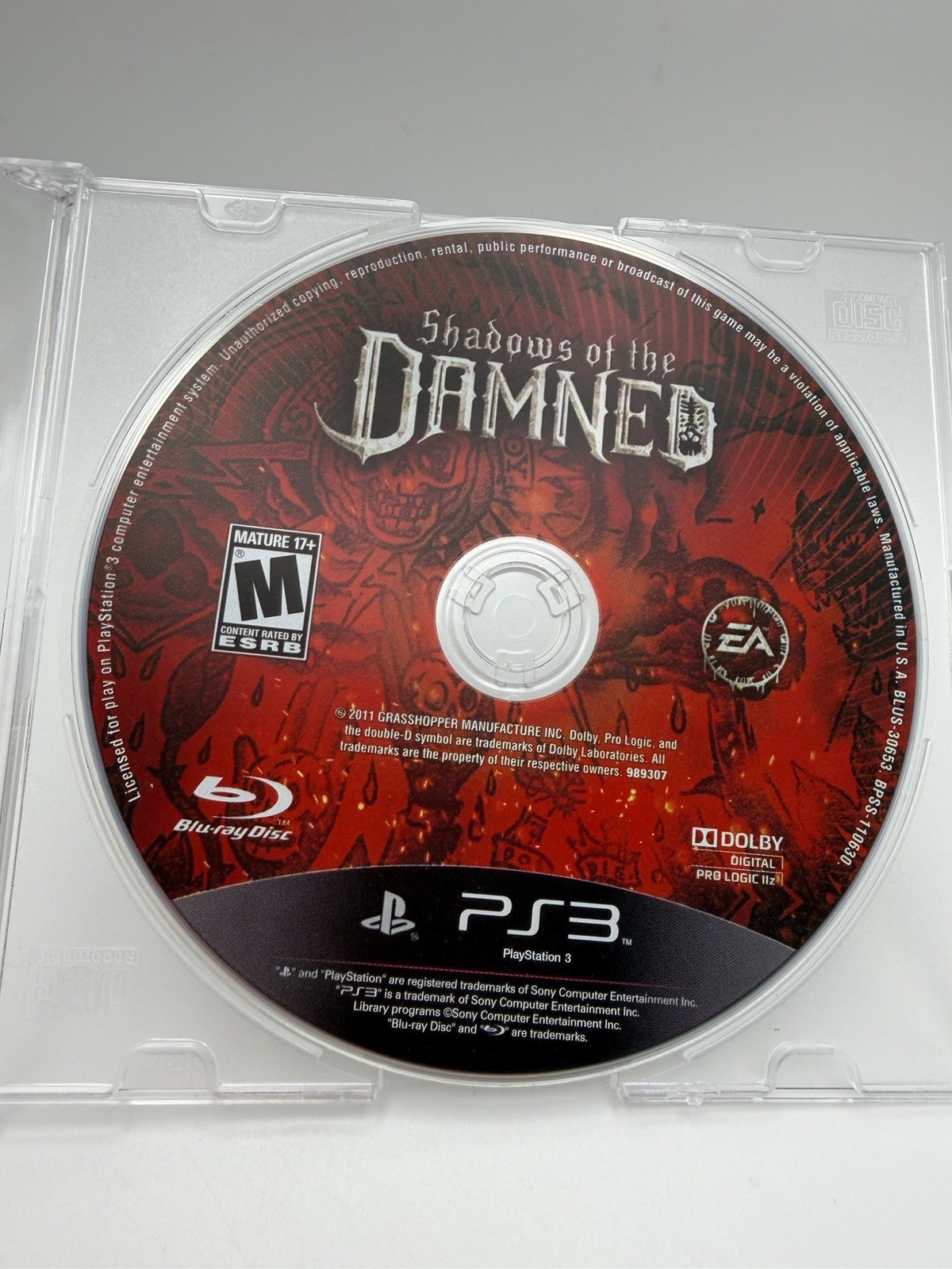 Shadows of the Damned Sony PlayStation 3 PS3 Disc Only Tested