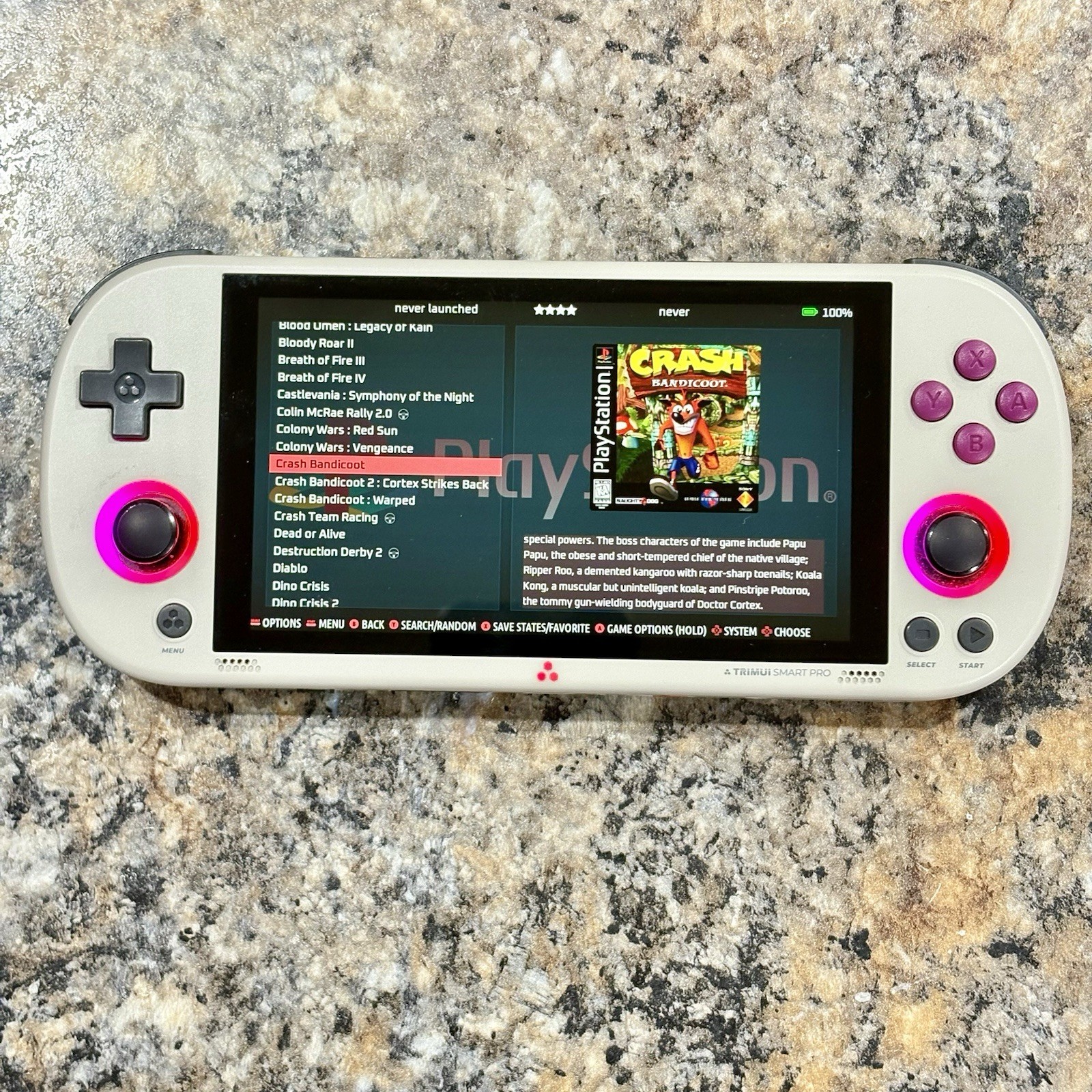 Trimui Smart Pro, Retro Gaming Handheld, New 64GB Card, Loaded Ready To Play