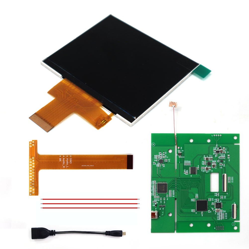 Hight Light 3.5″ 640×480 Retro Pixel IPS LCD Kit For ATARI LYNX Ⅱ 720P HDMI
